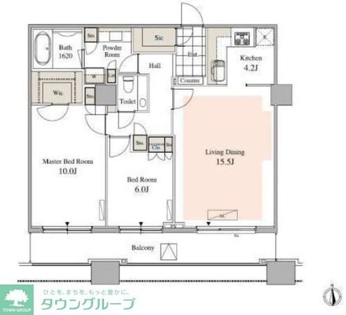タワーコート北品川の物件間取画像